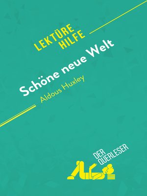 cover image of Schöne neue Welt von Aldous Huxley (Lektürehilfe)